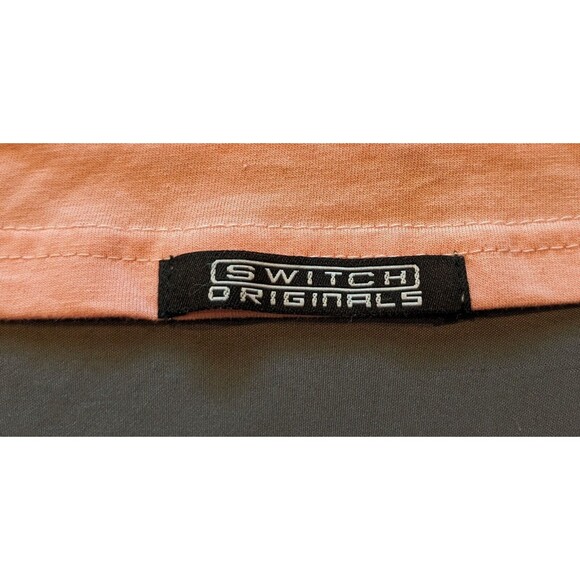 Retro Switch Remarkable Razor Cut Zippered T-Shirt Men's Size XL Pink - Picture 5 of 7